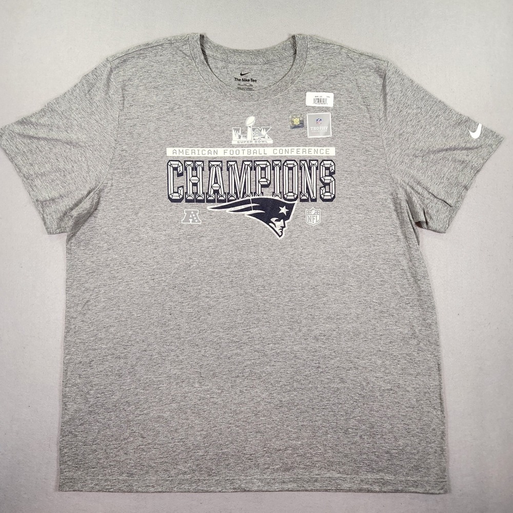 Men's Nike New England Patriots AFC Champs Super Bowl LX T Shirt Size XXL New